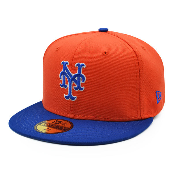 New Era New York Mets Orange/Royal 1986 World Series Sky Bottom 59FIFTY Fitted Hat