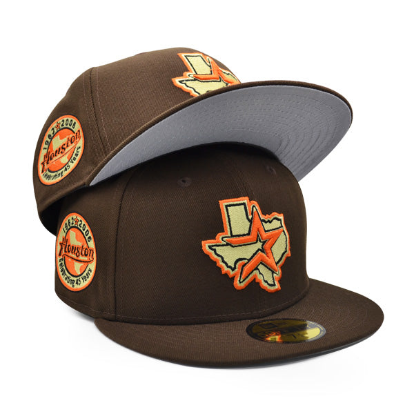 New Era Houston Astros Brown/Orange 1962-2006 Anniversary 59FIFTY Fitted Hat
