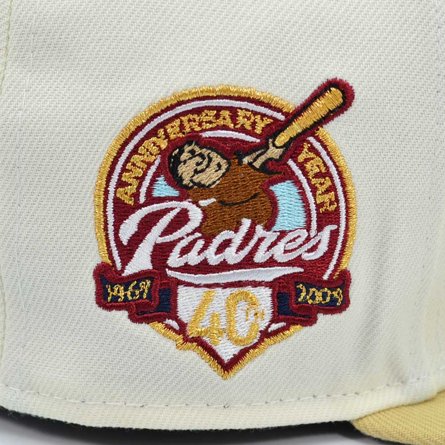 New Era San Diego Padres 40th Anniversary Chrome/Vegas Gold 59FIFTY Fitted Hat