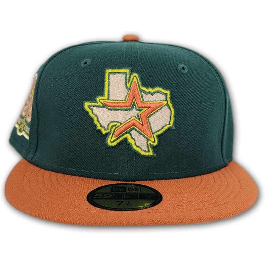 New Era Houston Astros Dark Green/Rust 50th Anniversary 59FIFTY Fitted Hat