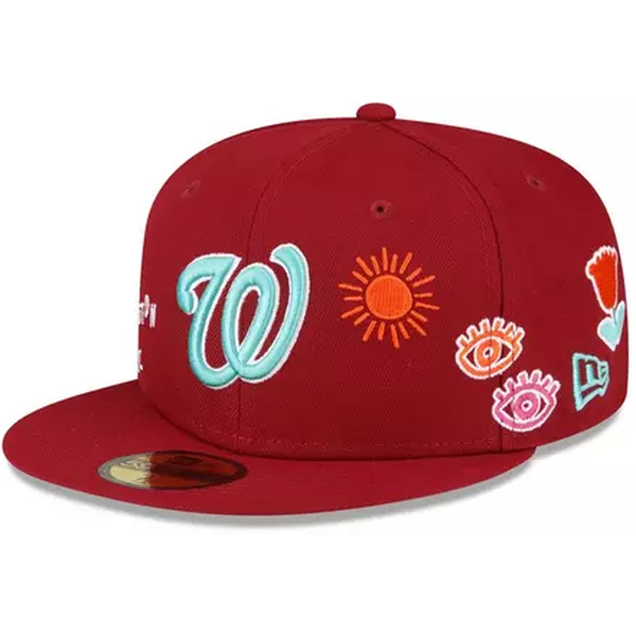 New Era x  Hibbett Washington Nationals Have A Happy Day Pack 59FIFTY Fitted Hat