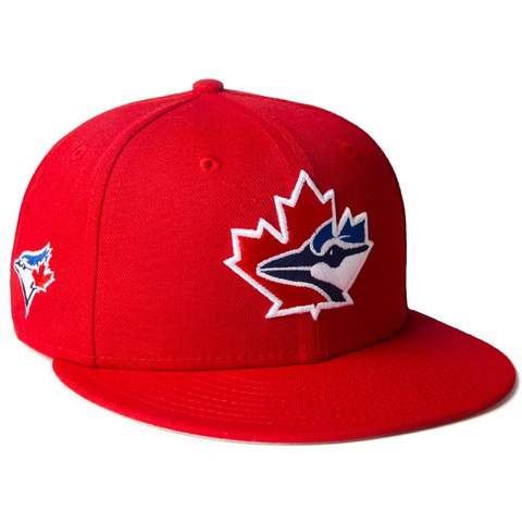 New Era Toronto Blue Jays Red batting Practice 59FIFTY Fitted Hat