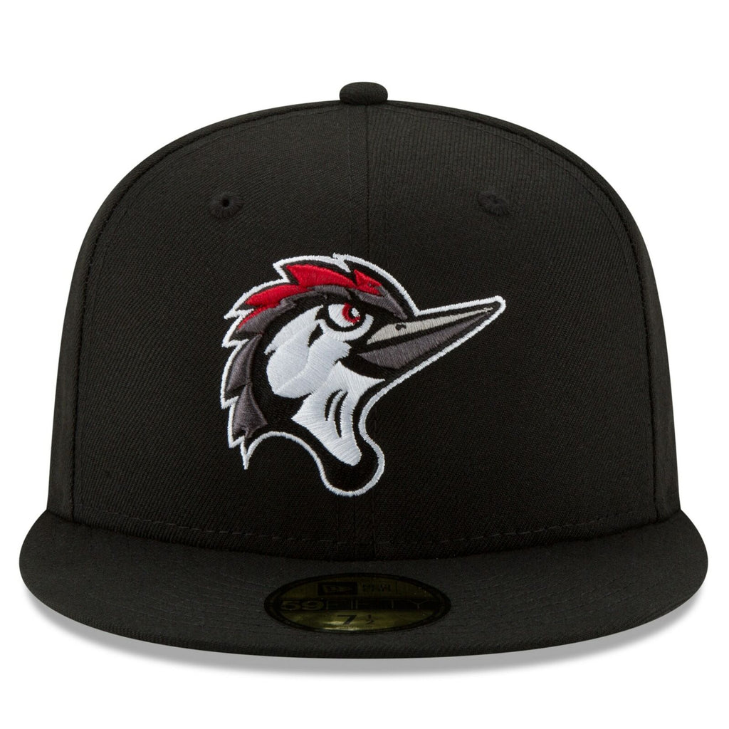 New Era Black Fayetteville Woodpeckers Home Authentic Collection On-Field 59FIFTY Fitted Hat