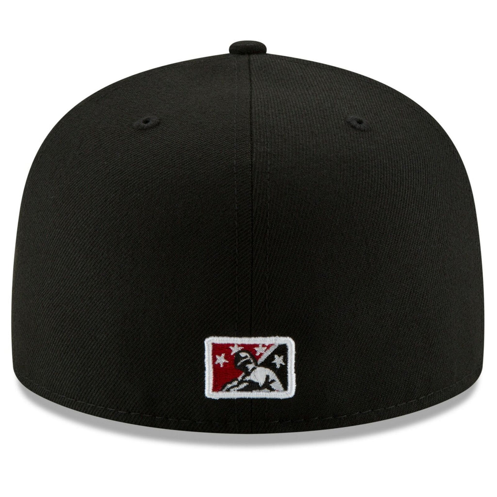 New Era Black Fayetteville Woodpeckers Home Authentic Collection On-Field 59FIFTY Fitted Hat