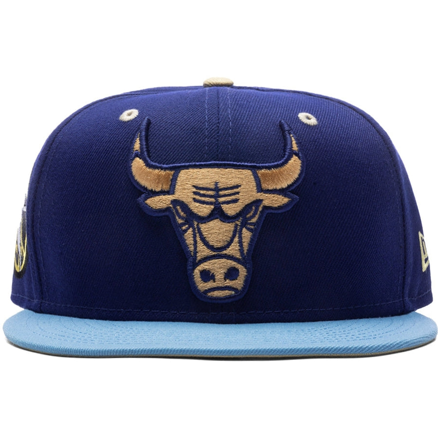 New Era Unisex NBA Chicago Bulls 6X Champs 59FIFTY Fitted Hat 70794069, Grey Undervisor 7 5/8