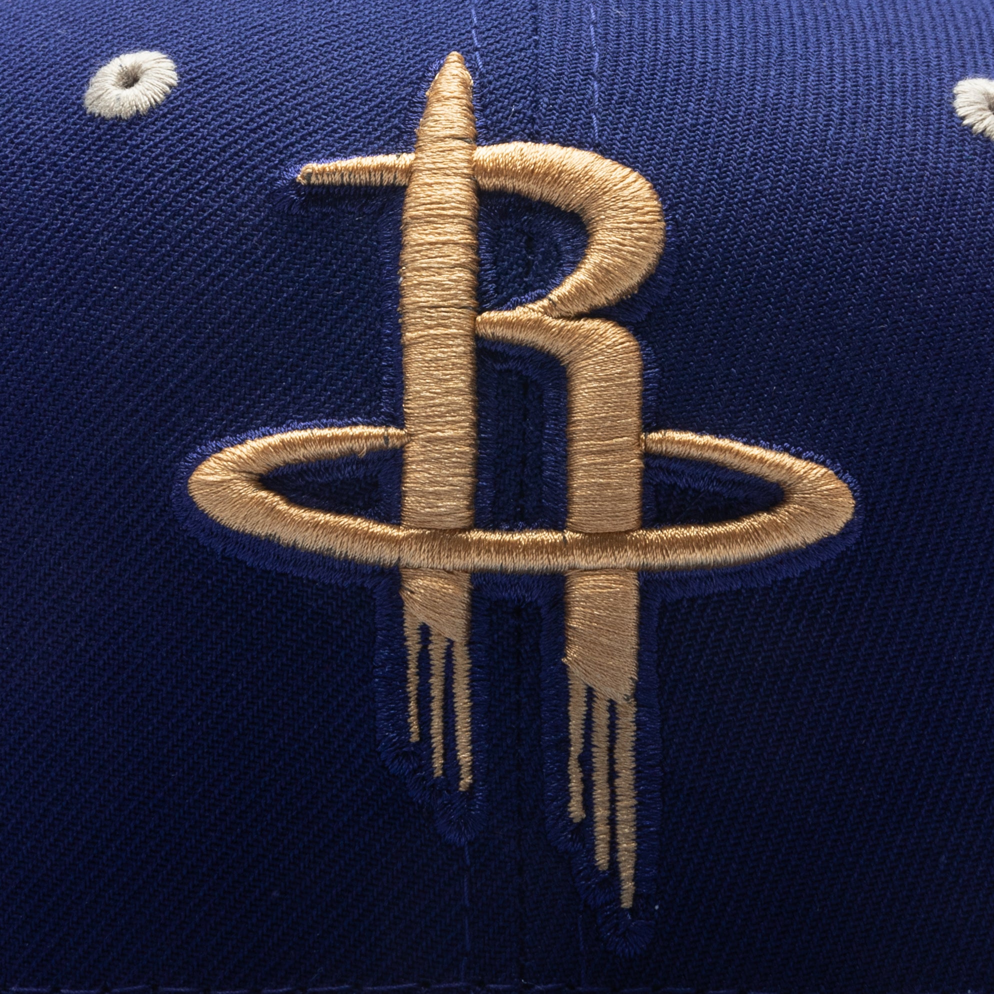 Houston Rockets Spaceman Fitted New Era x Feature Houston Rockets Navy/Sky/Tan 2023 59FIFTY Fitted Hat