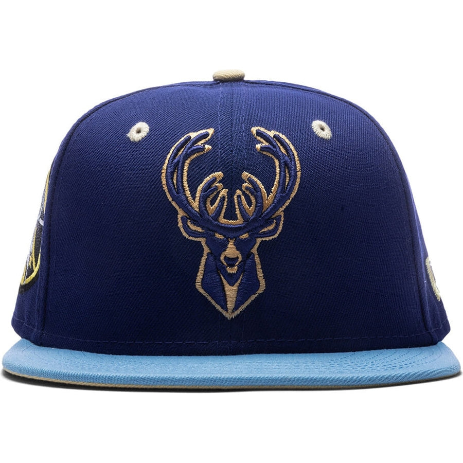 New Era x Feature Milwaukee Bucks Navy/Sky/Tan 2023 59FIFTY Fitted Hat