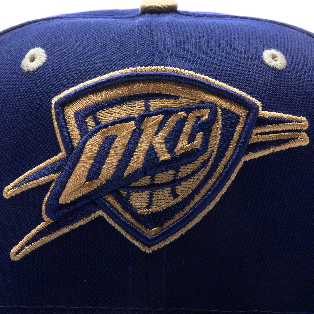 New Era x Feature Oklahoma Thunder Navy/Sky/Tan 2023 59FIFTY Fitted Hat