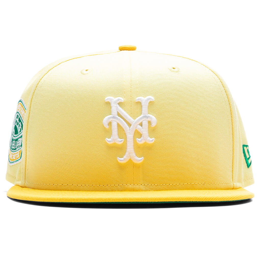 Yellow fitted hat mlb Clearance