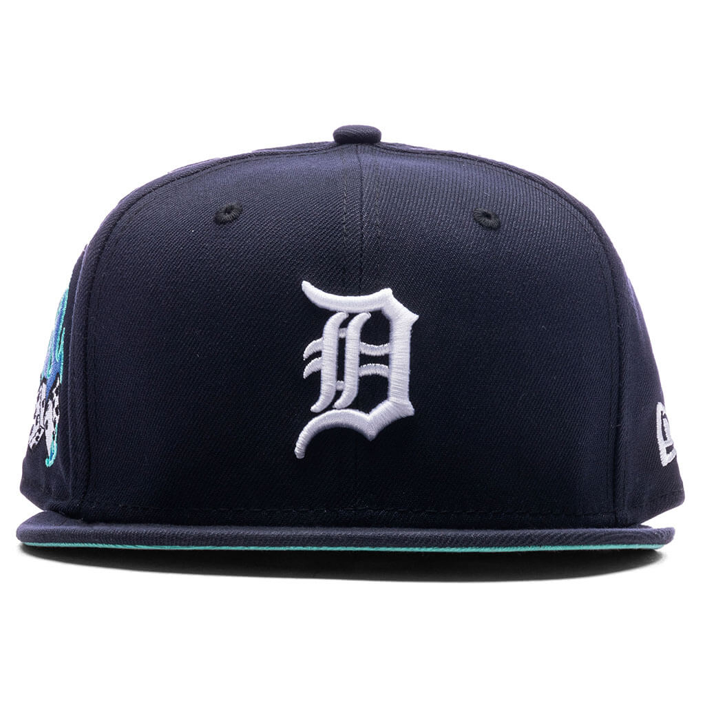 Detroit Tigers New Era Custom Gray/Tie Dye Side Patch 59FIFTY Fitted Hat, 7 3/8 / Gray
