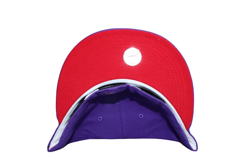 New Era Boston Red Sox Grape Purple Fenway Park Red Undervisor 59FIFTY Fitted Hat