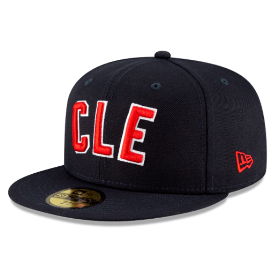 New Era Cleveland Indians Ligature 59Fifty Fitted Hat