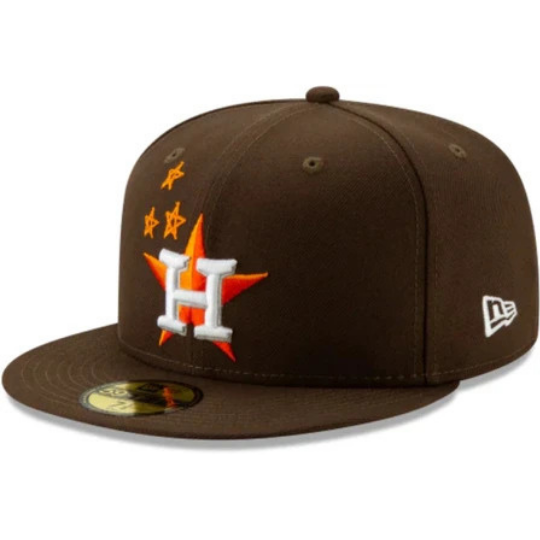 New Era Houston Astros Travis Scott Brown 59Fifty Fitted Hat
