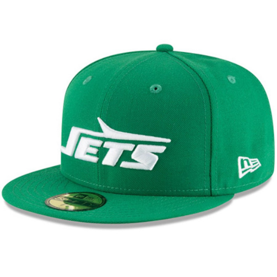 New Era New York Jets Green Omaha Throwback 59FIFTY Fitted Hat