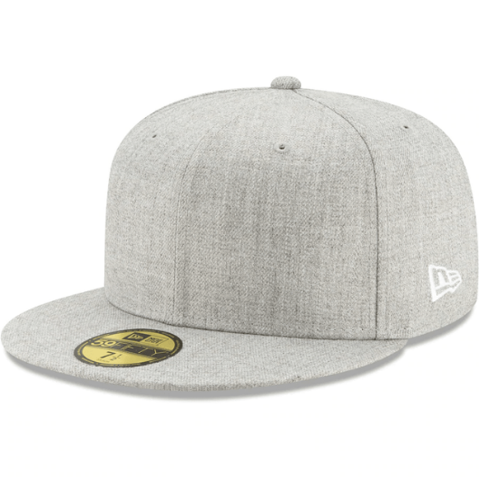 New Era Blank Heather Gray 59Fifty Fitted Hat New era blank heather gray 59fifty fitted hat