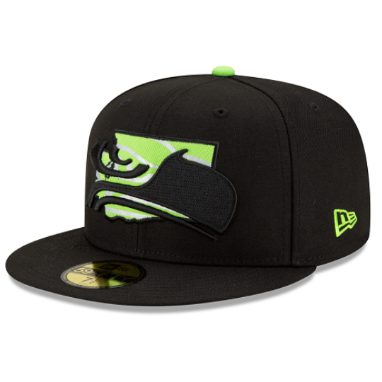 New Era Seattle Seahawks State Logo Reflect Fitted Hat