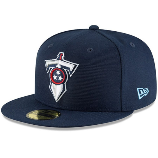 New Era Tennessee Titans Navy Omaha 59FIFTY Fitted Hat