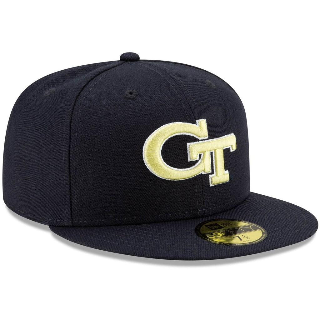 New Era Navy Georgia Tech Yellow Jackets Primary Team Logo Basic 59FIFTY Fitted Hat