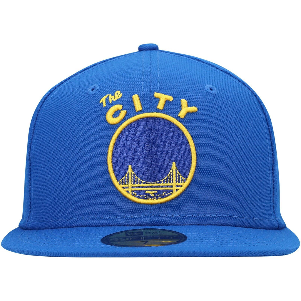 New Era Royal Golden State Warriors Hardwood Classics Collection 59FIFTY Fitted Hat