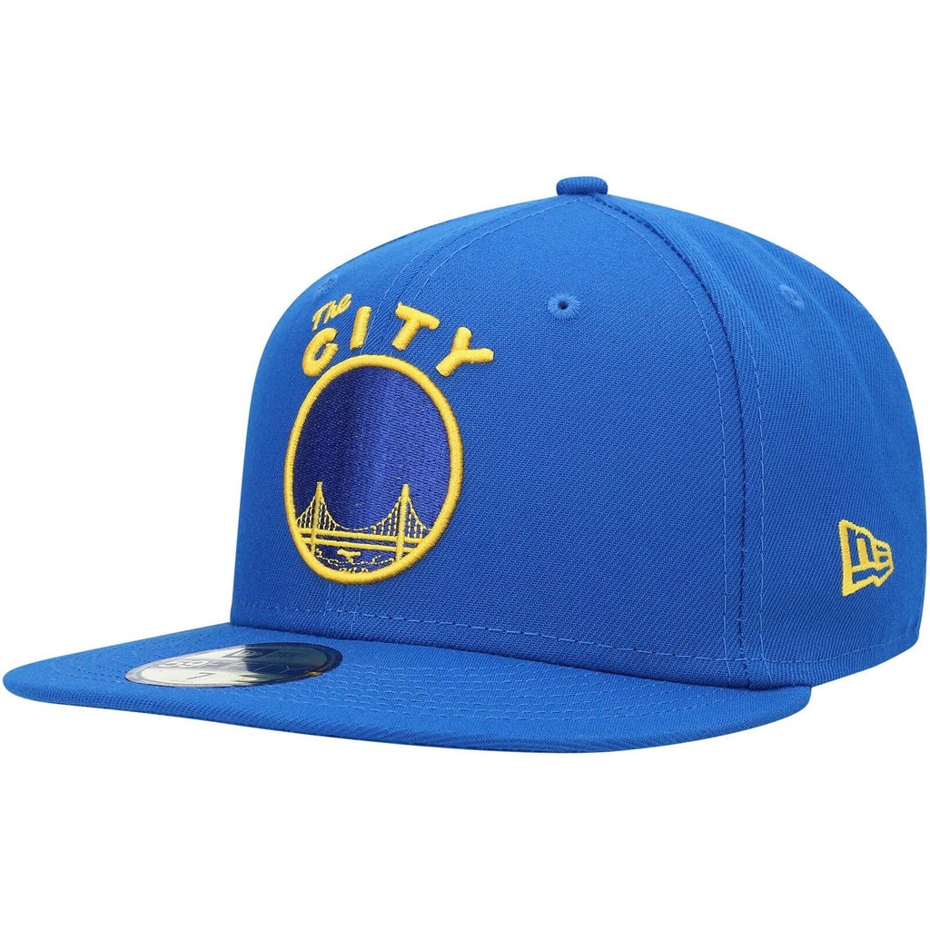 New Era Royal Golden State Warriors Hardwood Classics Collection 59FIFTY Fitted Hat