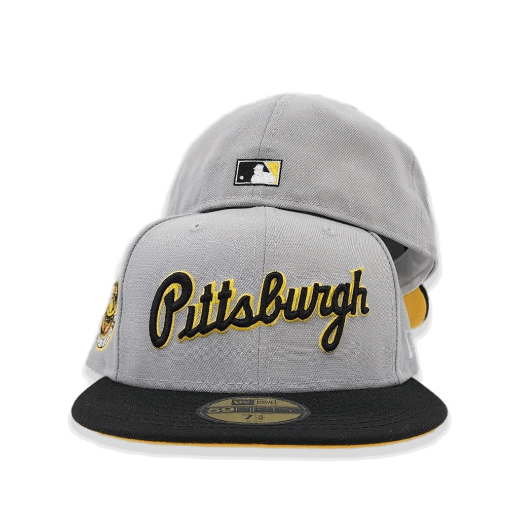 New Era Pittsburgh Pirates Grey/Black Three Rivers Stadium 59FIFTY Fitted Hat