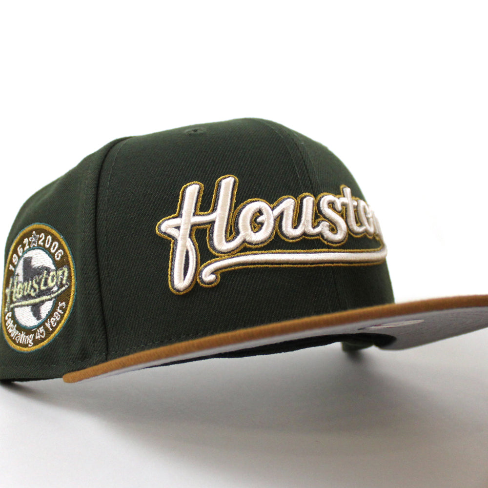 New Era Houston Astros 45 Years Seaweed Green/ Toasted Peanuts 59FIFTY Fitted Hat