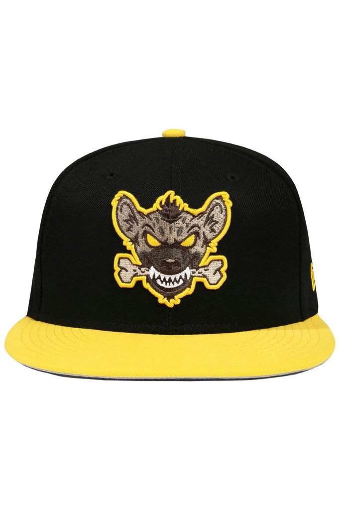 New Era x The Hundreds Hyena Mascot Black/Yellow 59FIFTY Fitted Hat