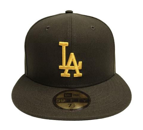 New Era Los Angeles Dodgers Brown & Yellow 59FIFTY Fitted Hat