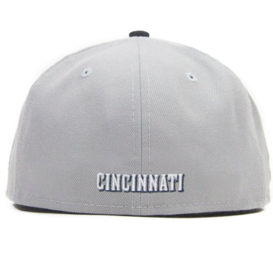 New Era Cincinnati Reds "C" Font Dark Grey/Navy 59FIFTY Fitted Hat