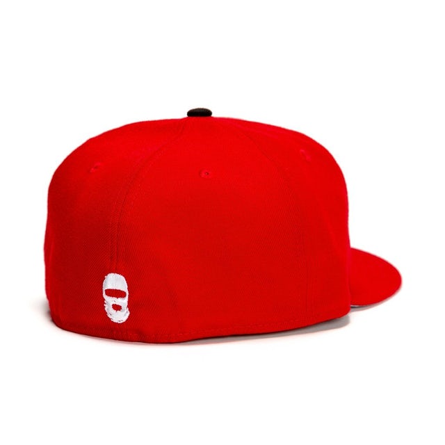 New Era SOB X RBE Red Hip Hop 59FIFTY Fitted Hat
