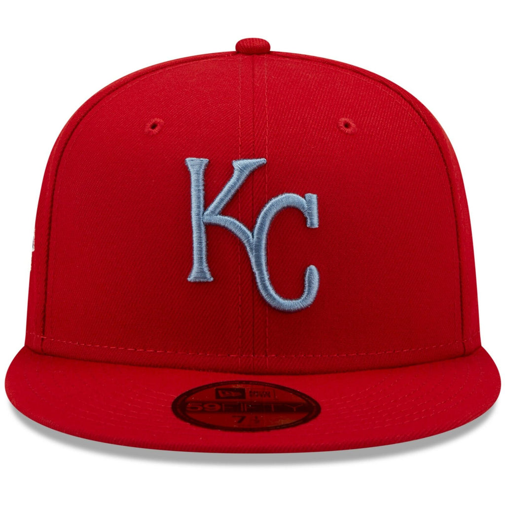 New Era Kansas City Royals Scarlet Red 2012 MLB All-Star Game Blue Undervisor 59FIFTY Fitted Hat