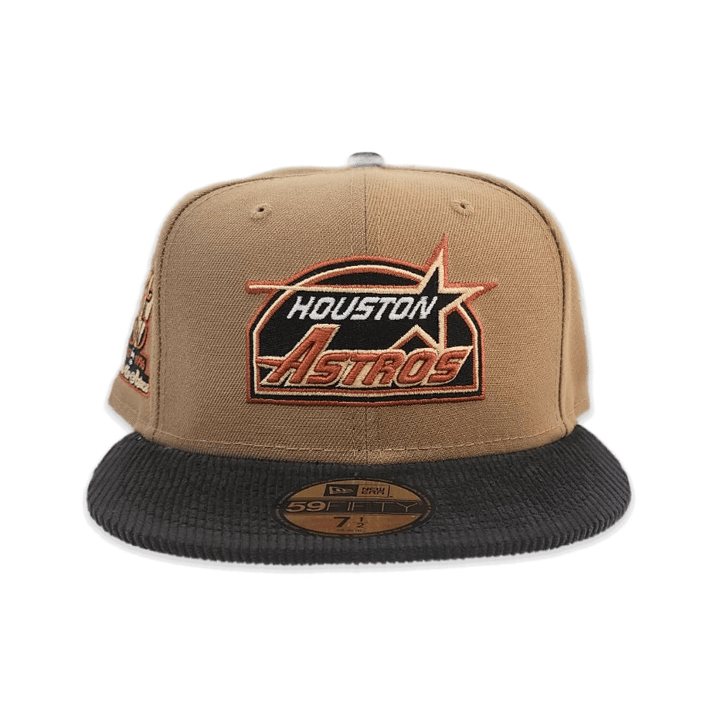 New Era Houston Astros 35 Great Years Khaki/Black Corduroy 59FIFTY Fitted Hat