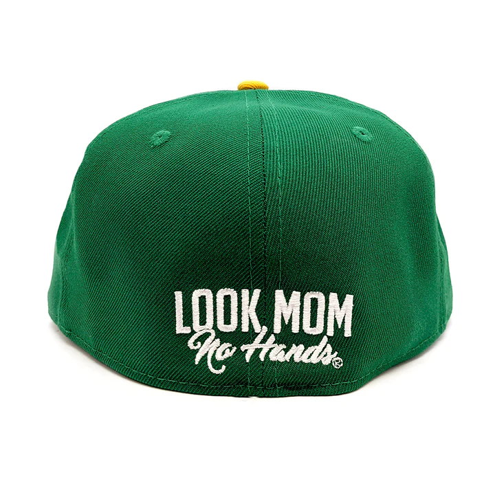 New Era Hatterman Kelly Green/Yellow "Look Mom No Hands" 59FIFTY Fitted Hat