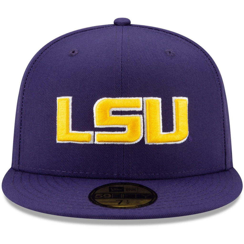 New Era LSU Tigers Purple Basic 59FIFTY Team Fitted Hat