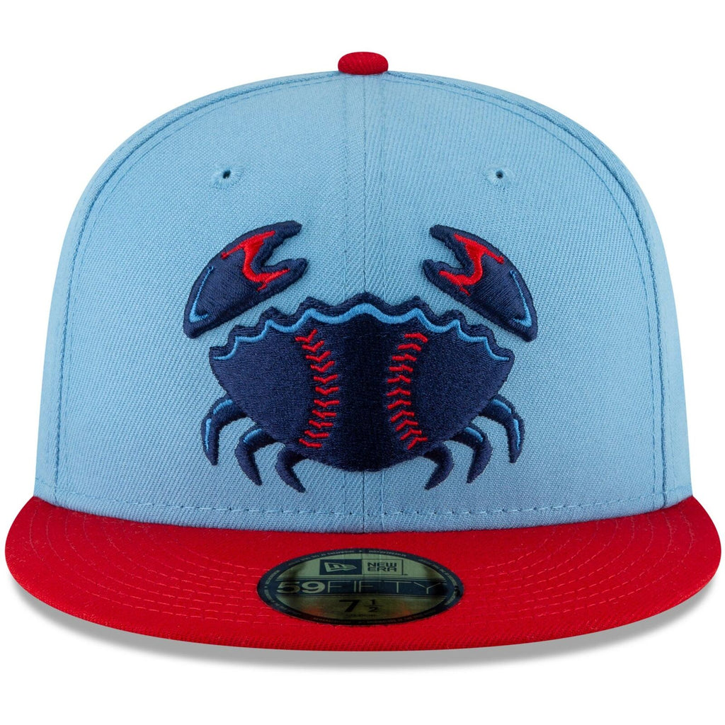 New Era Light Blue Lakewood Blueclaws Road Game Authentic Collection On-Field 59FIFTY Fitted Hat