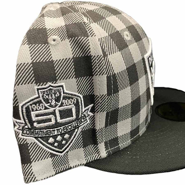 New Era Las Vegas Raiders Plaid Collection 50th Anniversary 59FIFTY Fitted Hat