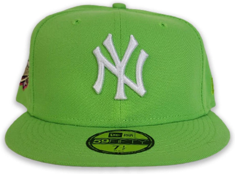 New Era New York Yankees Lime Green 1999 World Series Grey Bottom 59FIFTY Fitted Hat