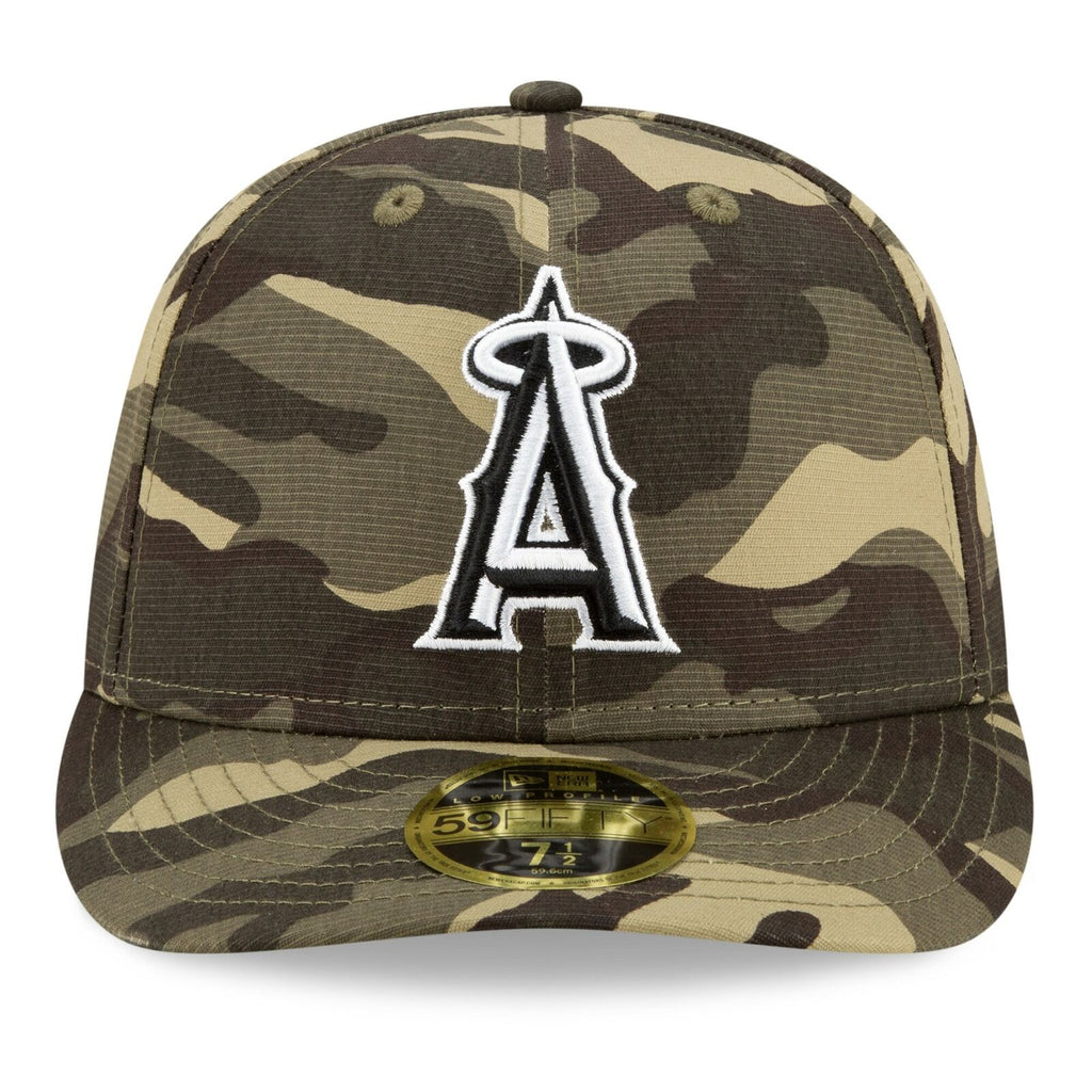 New Era Los Angeles Angels 2021 Camo Armed Forces Day On-Field Low Profile 59FIFTY Fitted Hat