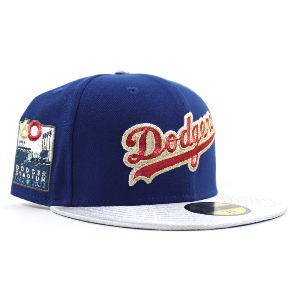 New Era Los Angeles Dodgers 50th Anniversary Blue/Metallic Silver 59FIFTY Fitted Hat