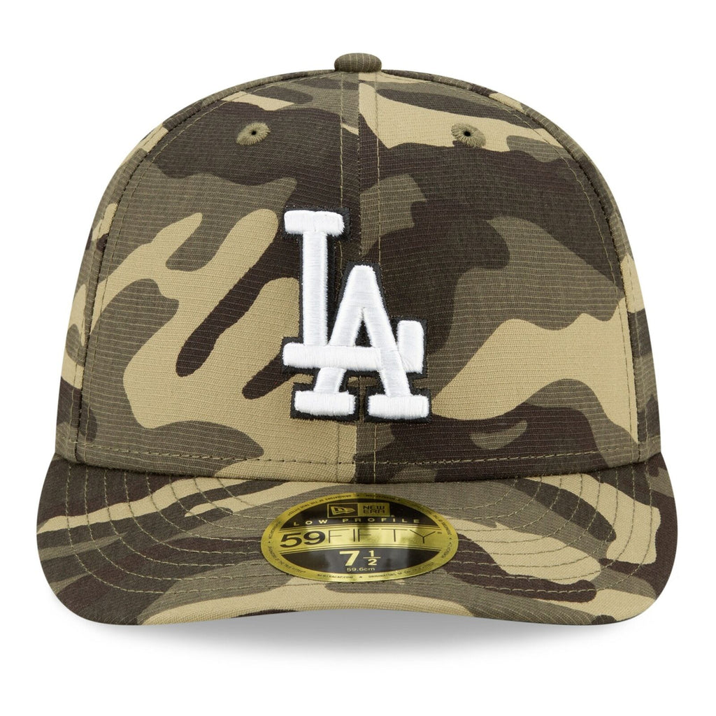 New Era Los Angeles Dodgers 2021 Camo Armed Forces Day On-Field Low Profile 59FIFTY Fitted Hat