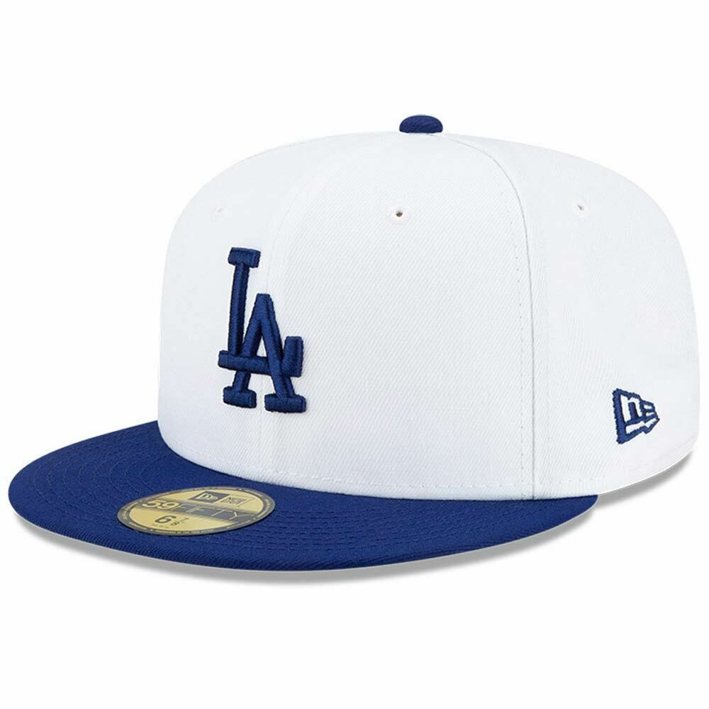 New Era White/Royal Los Angeles Dodgers 50th Anniversary Optic Two-Tone 59FIFTY Fitted Hat