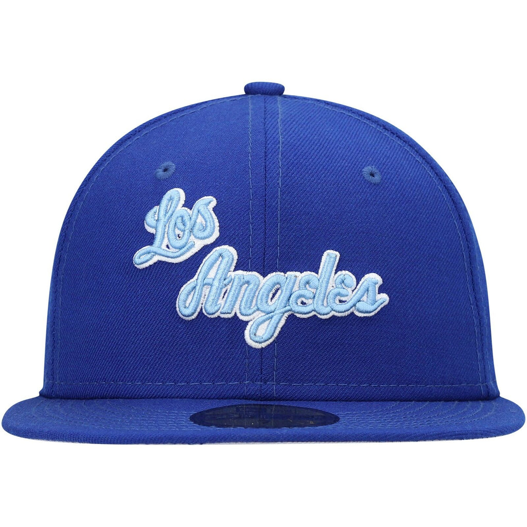 New Era Blue Los Angeles Lakers Hardwood Classics Collection 59FIFTY Fitted Hat