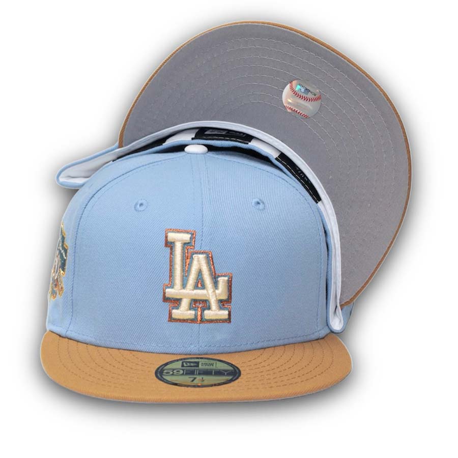 New Era Los Angeles Dodgers Sky Blue/Blue Jackie Robinson 50th Anniversary 59FIFTY Fitted Hat