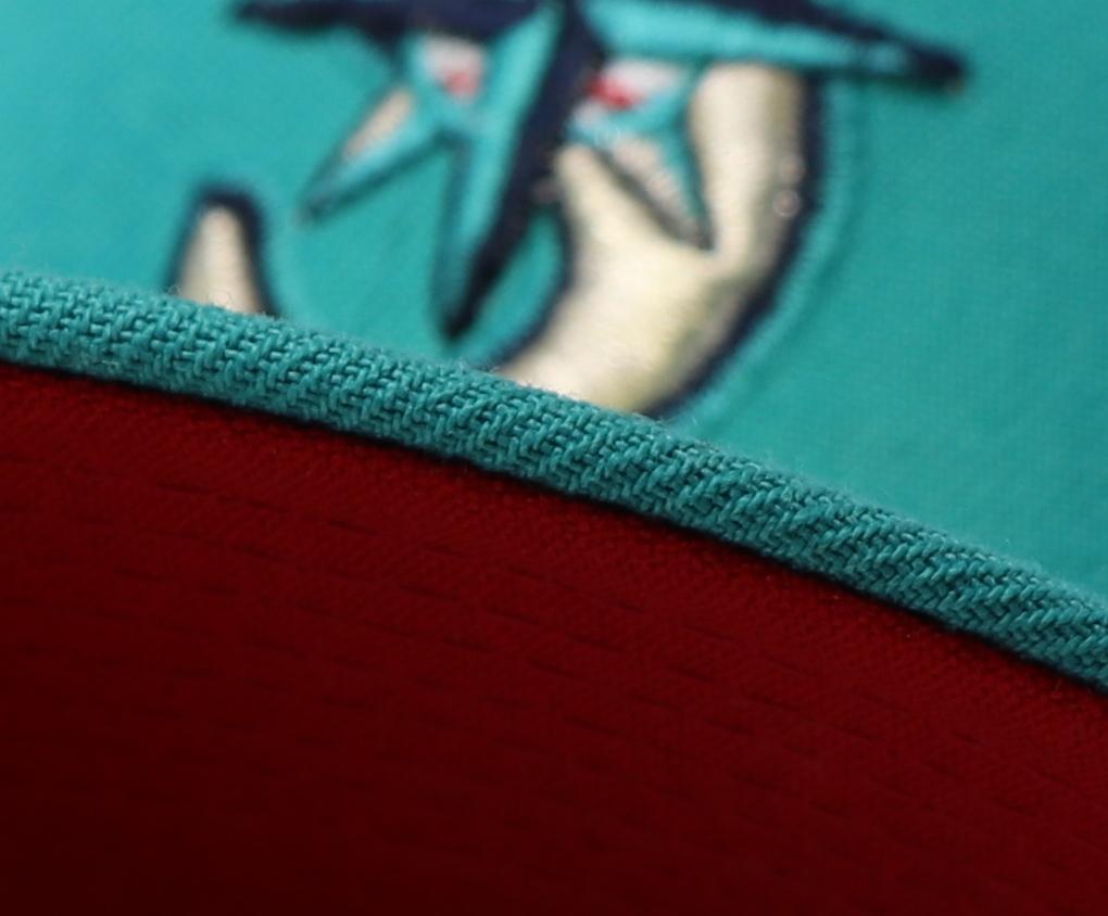 New Era Seattle Mariners Teal 20th Anniversary Red Undervisor 59Fifty Fitted Hat