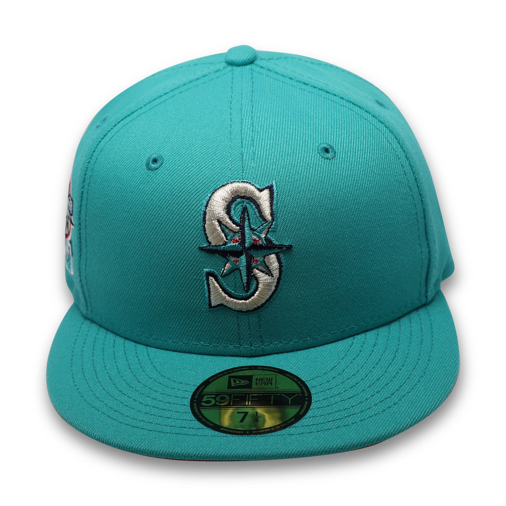 New Era Seattle Mariners Teal 20th Anniversary Red Undervisor 59Fifty Fitted Hat