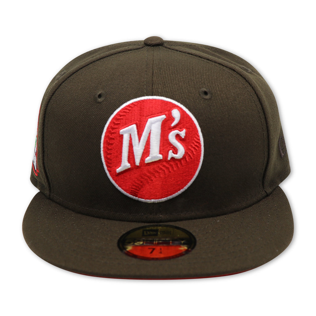 New Era Seattle Mariners "M&M" Brown/Red 30th Anniversary 59FIFTY Fitted Hat