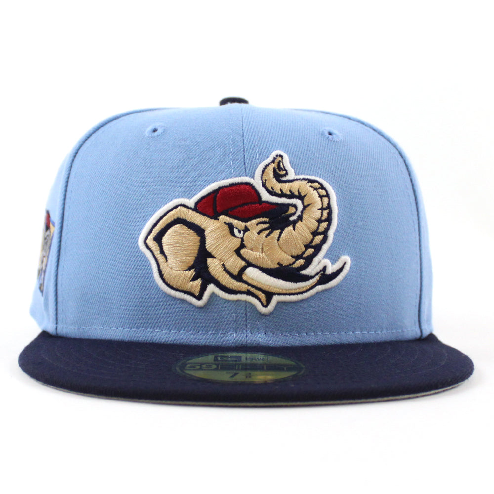 New Era Modesto Athletics Elephant Sky/Navy Blue 59FIFTY Fitted Hat