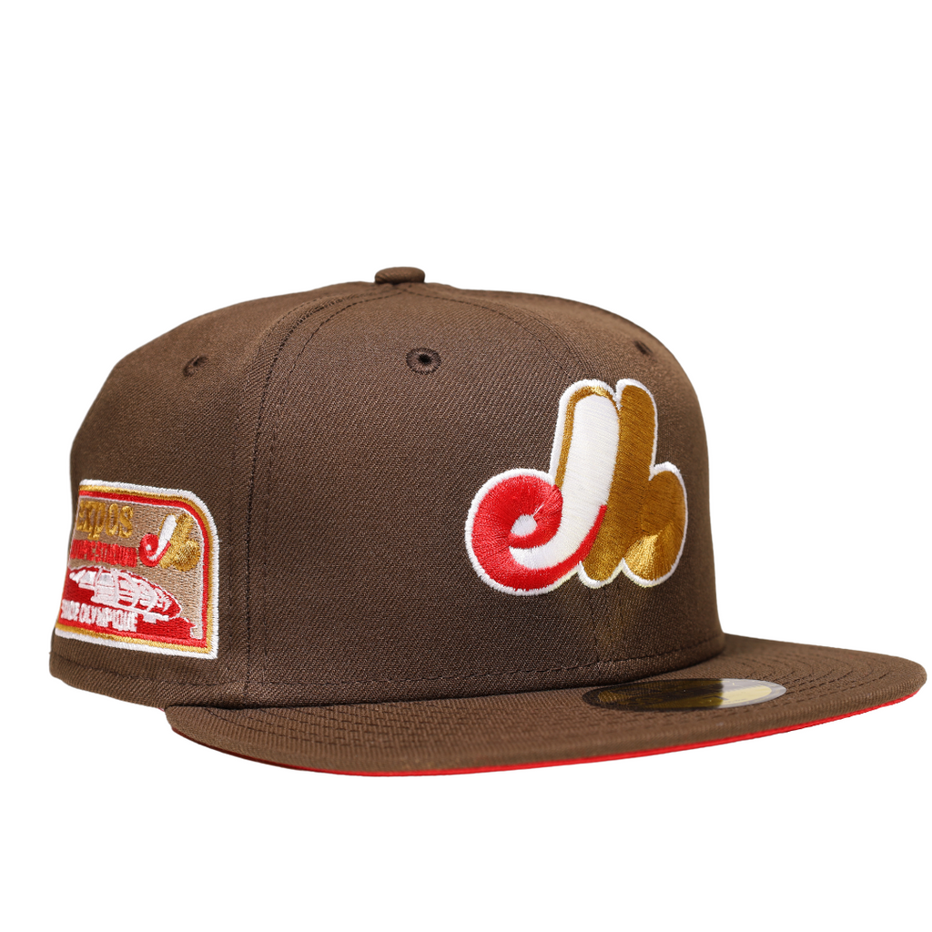 Expos Rust Hat New Era Montreal Expos Olympique Stadium 59FIFTY Fitted Hat
