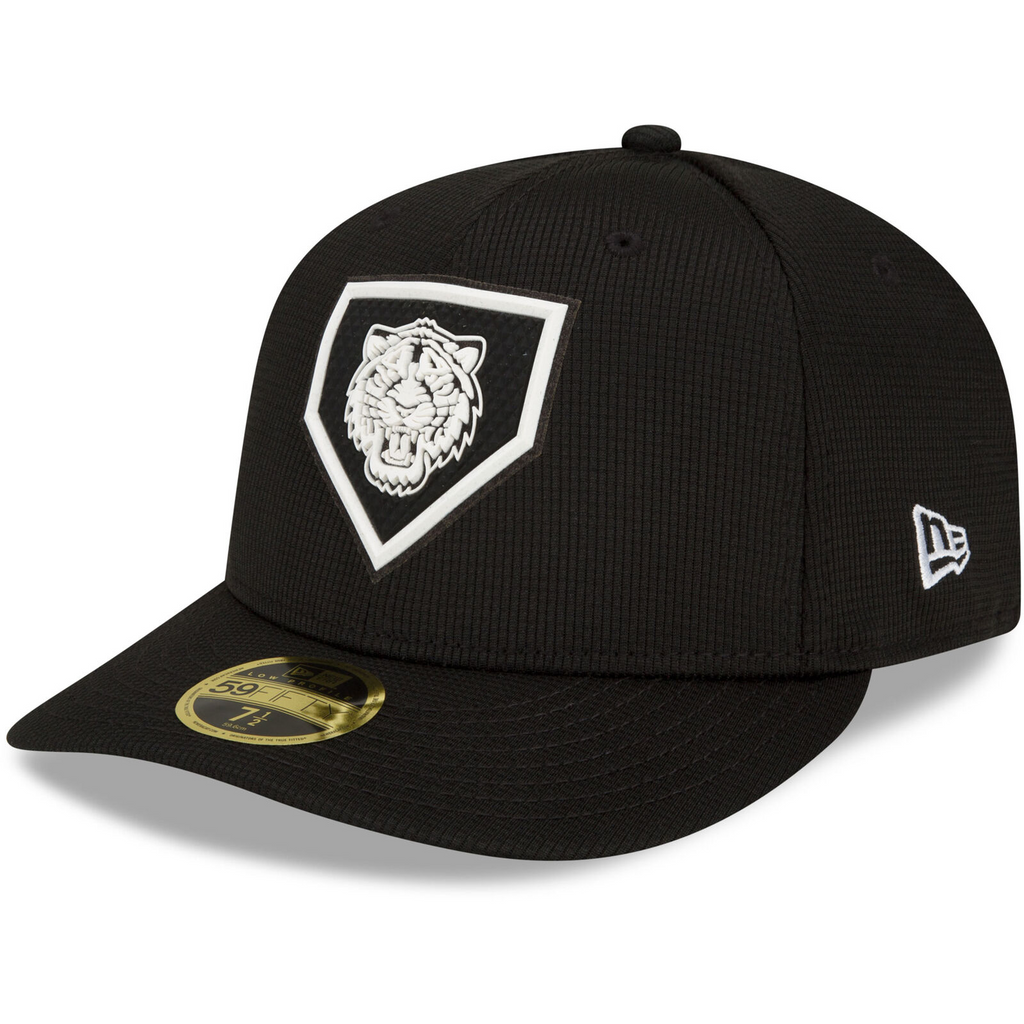 New Era Black Detroit Tigers 2022 Clubhouse Alternate Logo Low Profile 59FIFTY Fitted Hat