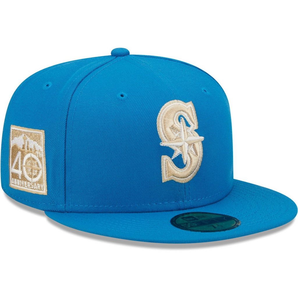 New Era Blue Stone Seattle Mariners 40th Anniversary Undervisor 59FIFTY Fitted Hat